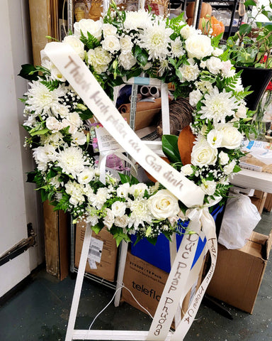 White angel Wreath