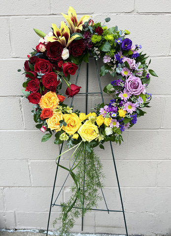 Rainbow Wreath