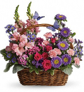 ♥ Country Basket Blooms